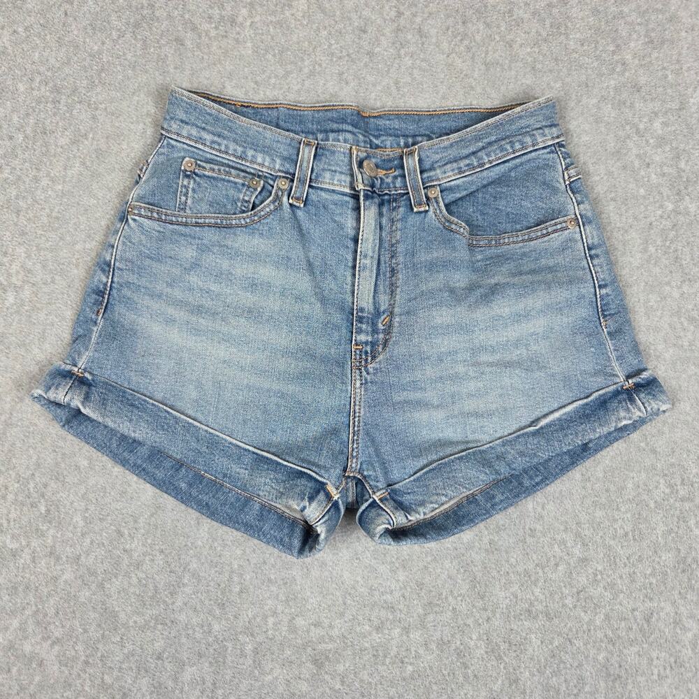 Levi's Womens 27 High Waisted Cuffed Style Denim Shorts